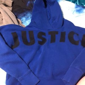 Crop hooded sweatshirt